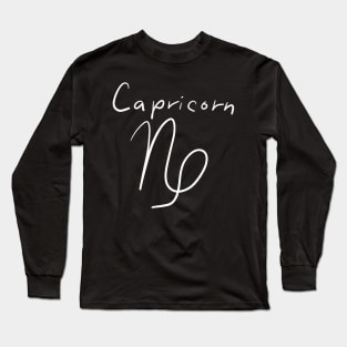 Capricorn zodiac sign Long Sleeve T-Shirt